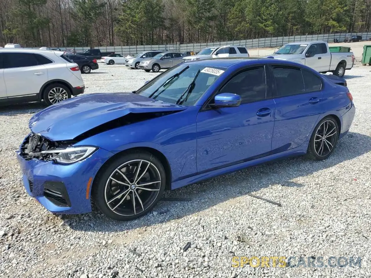 1 Photograph of a damaged car 3MW5R1J0XM8C03213 BMW 3 SERIES 2021