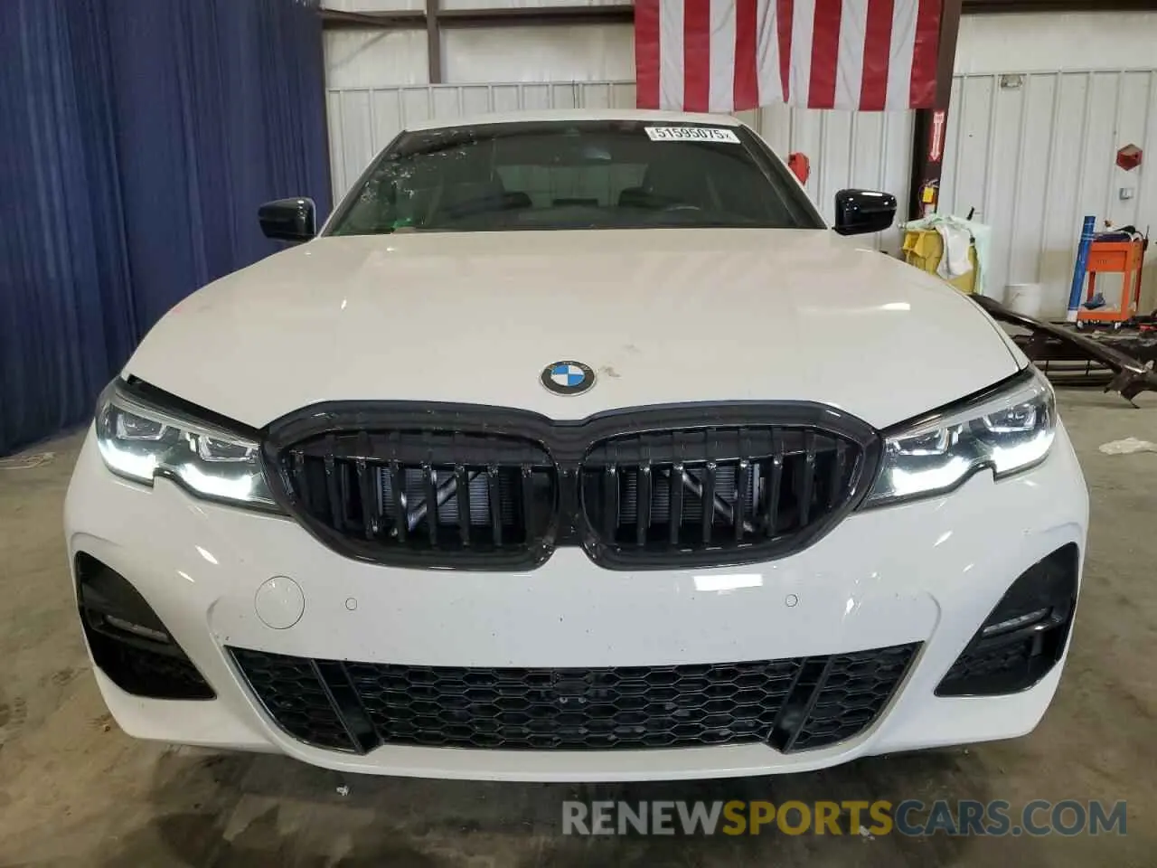 5 Photograph of a damaged car 3MW5R1J0XM8C10677 BMW 3 SERIES 2021
