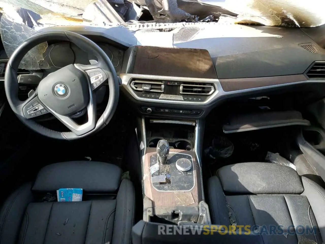 8 Фотография поврежденного автомобиля 3MW5R7J01M8B89818 BMW 3 SERIES 2021