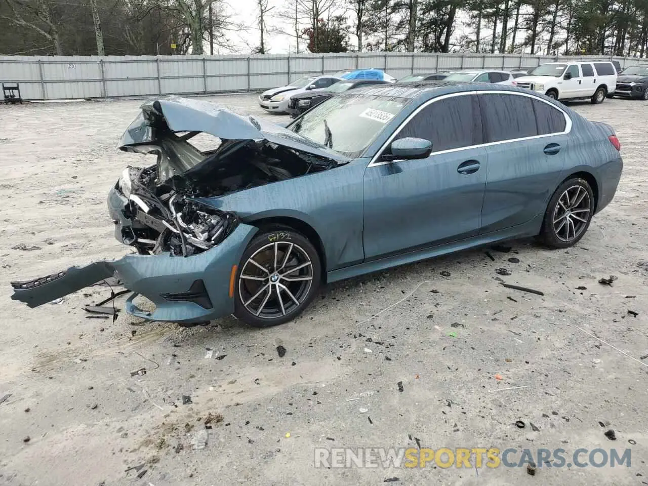 1 Photograph of a damaged car 3MW5R7J02M8C03872 BMW 3 SERIES 2021