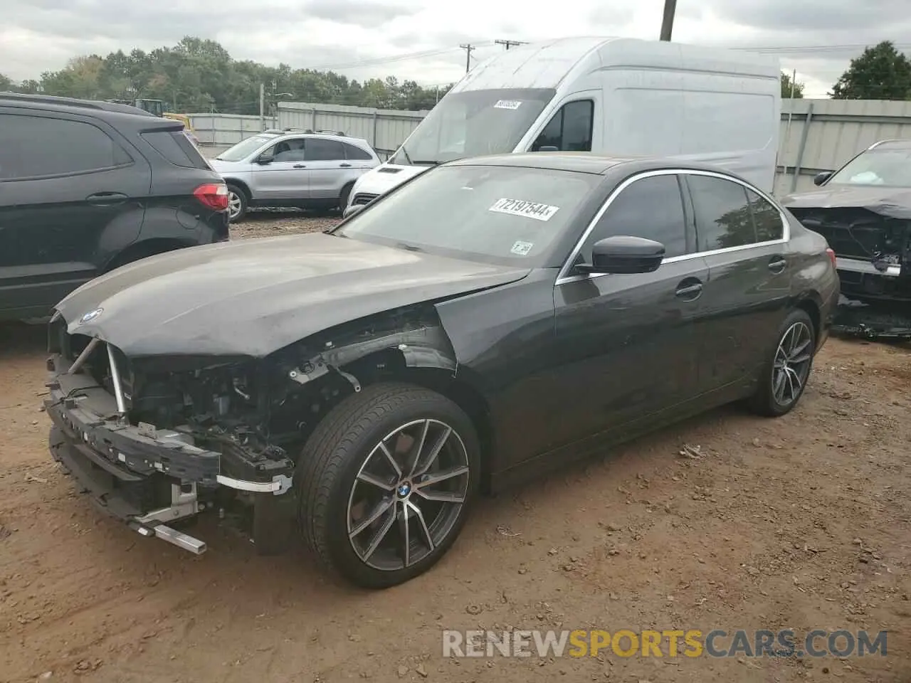 1 Photograph of a damaged car 3MW5R7J04M8B58126 BMW 3 SERIES 2021