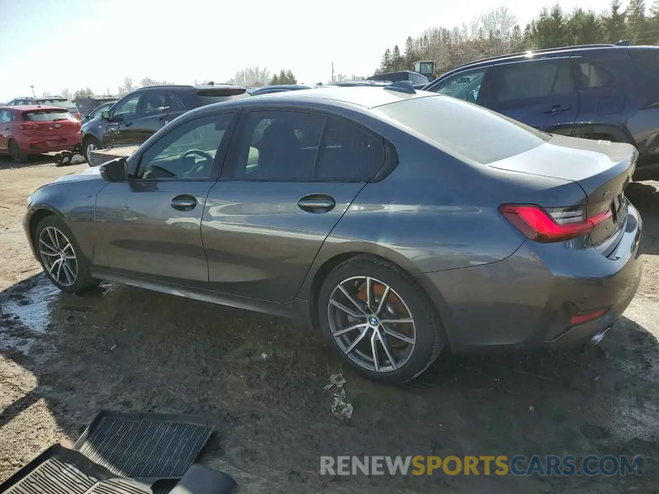 2 Photograph of a damaged car 3MW5R7J05M8B51153 BMW 3 SERIES 2021