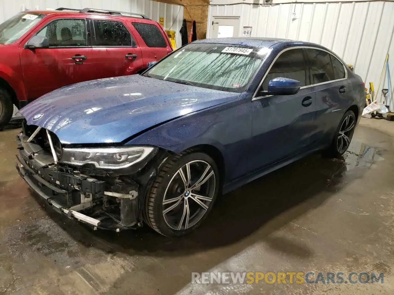 1 Photograph of a damaged car 3MW5R7J05M8B65599 BMW 3 SERIES 2021