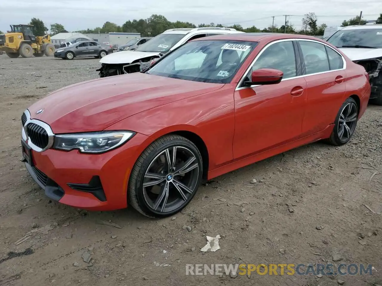 1 Photograph of a damaged car 3MW5R7J05M8B65845 BMW 3 SERIES 2021