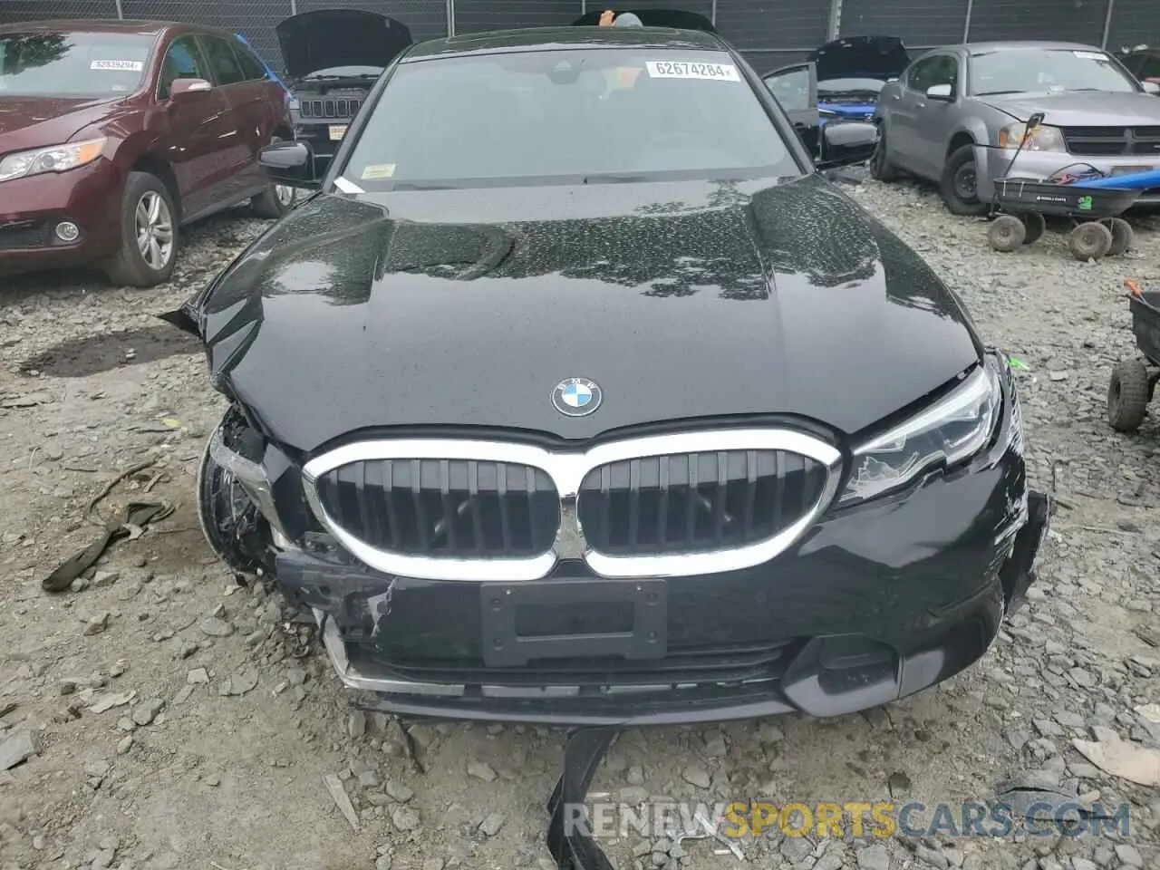 5 Photograph of a damaged car 3MW5R7J06M8B60654 BMW 3 SERIES 2021