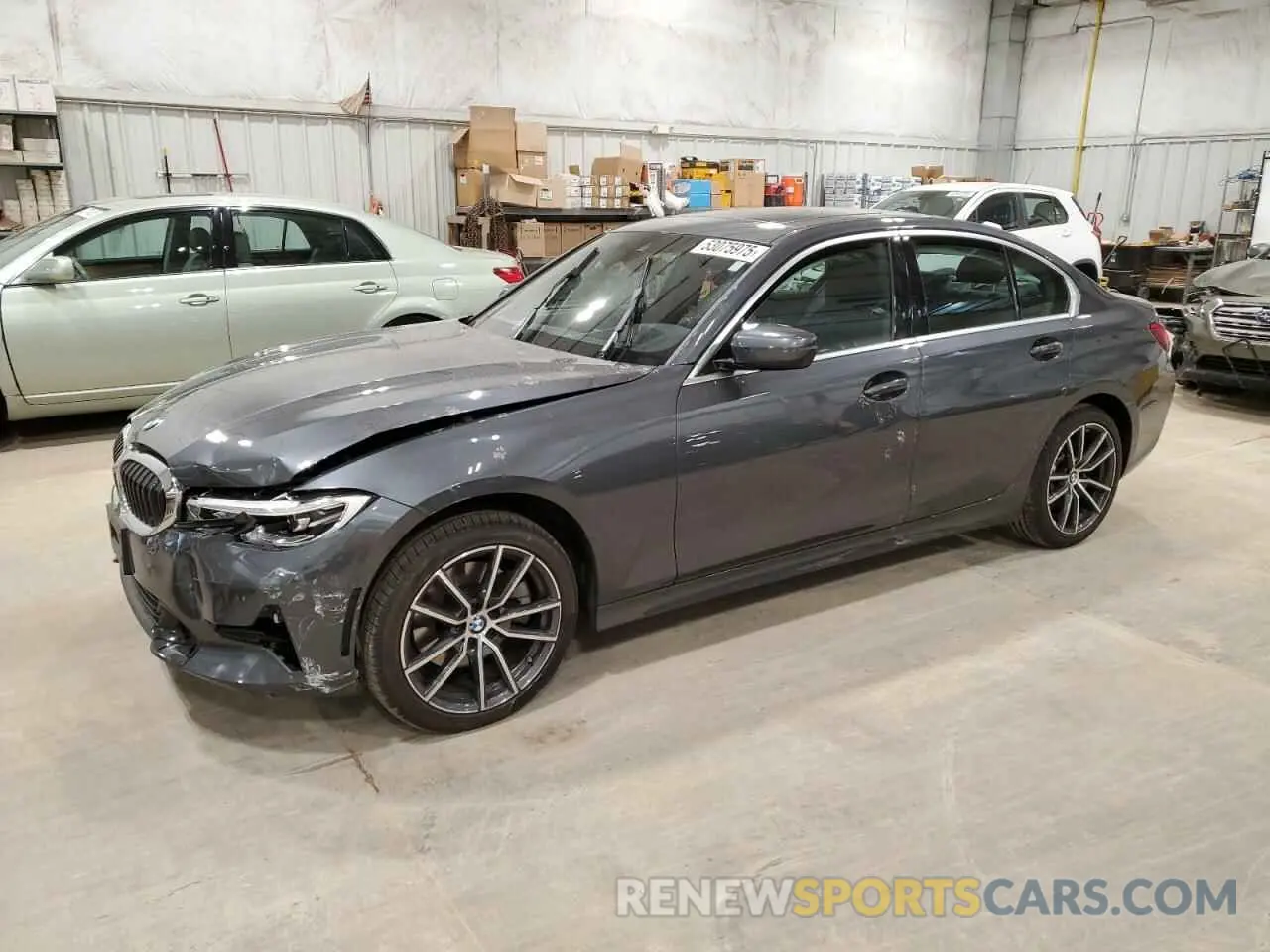 1 Photograph of a damaged car 3MW5R7J06M8B89958 BMW 3 SERIES 2021