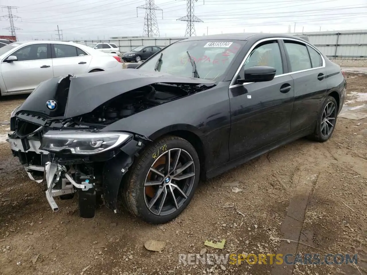 2 Фотография поврежденного автомобиля 3MW5R7J06M8C07388 BMW 3 SERIES 2021