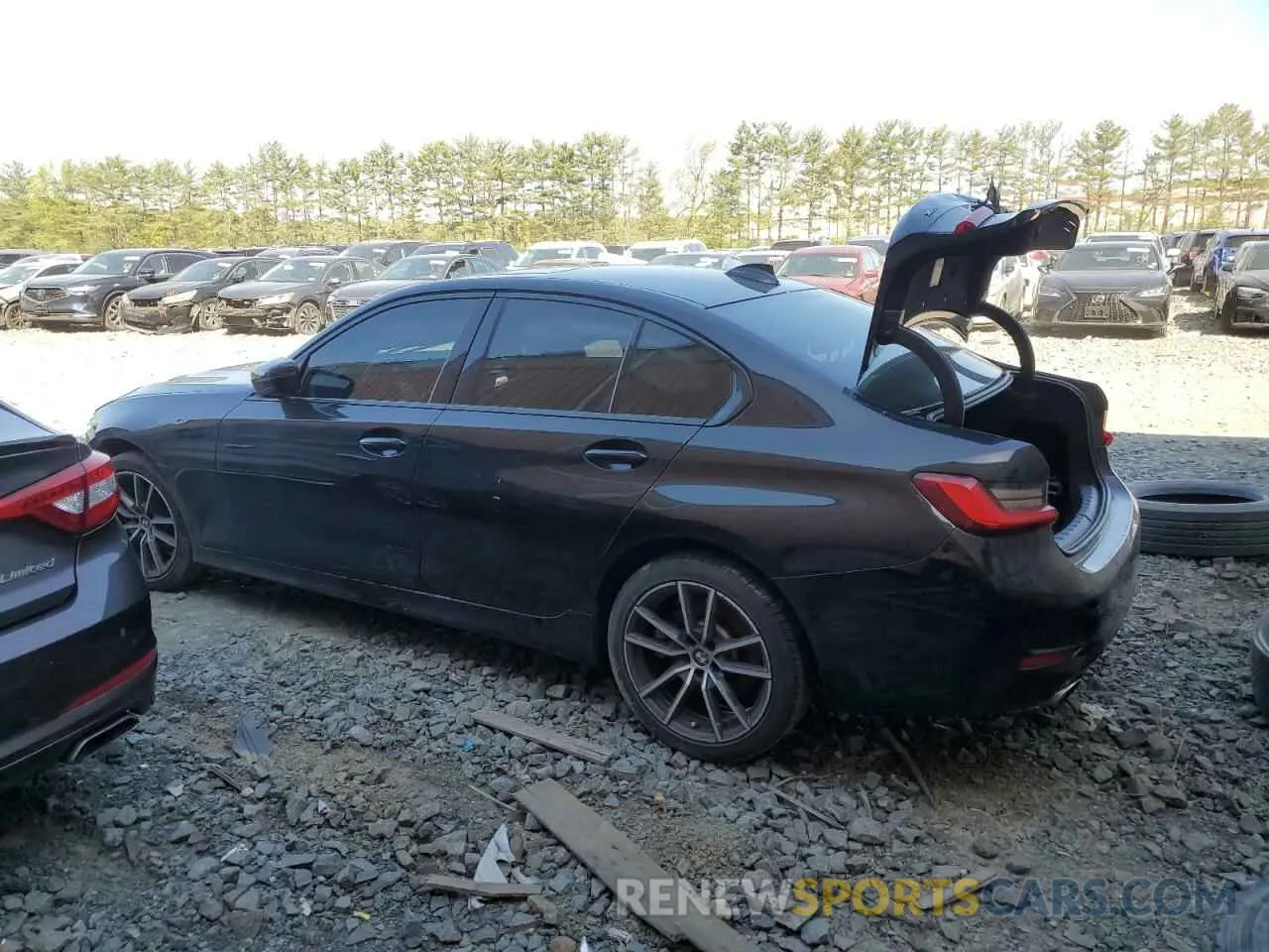 2 Photograph of a damaged car 3MW5R7J07M8C07710 BMW 3 SERIES 2021