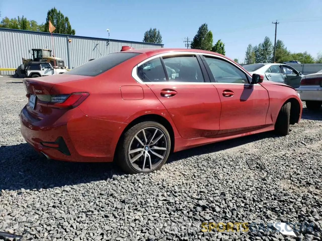 3 Photograph of a damaged car 3MW5R7J07M8C14513 BMW 3 SERIES 2021