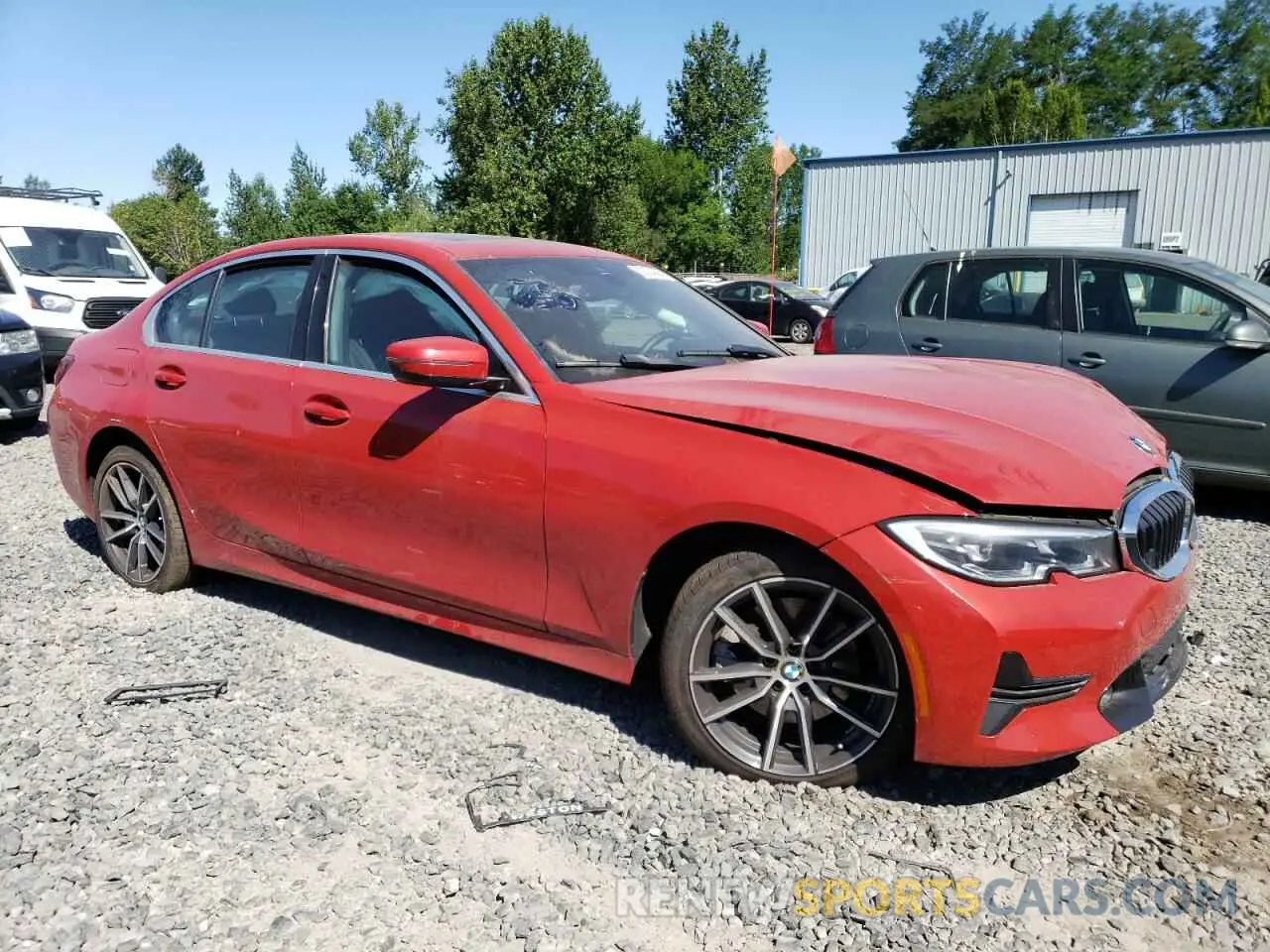 4 Photograph of a damaged car 3MW5R7J07M8C14513 BMW 3 SERIES 2021