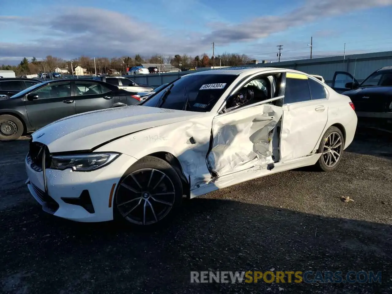 1 Фотография поврежденного автомобиля 3MW5R7J08M8B64737 BMW 3 SERIES 2021