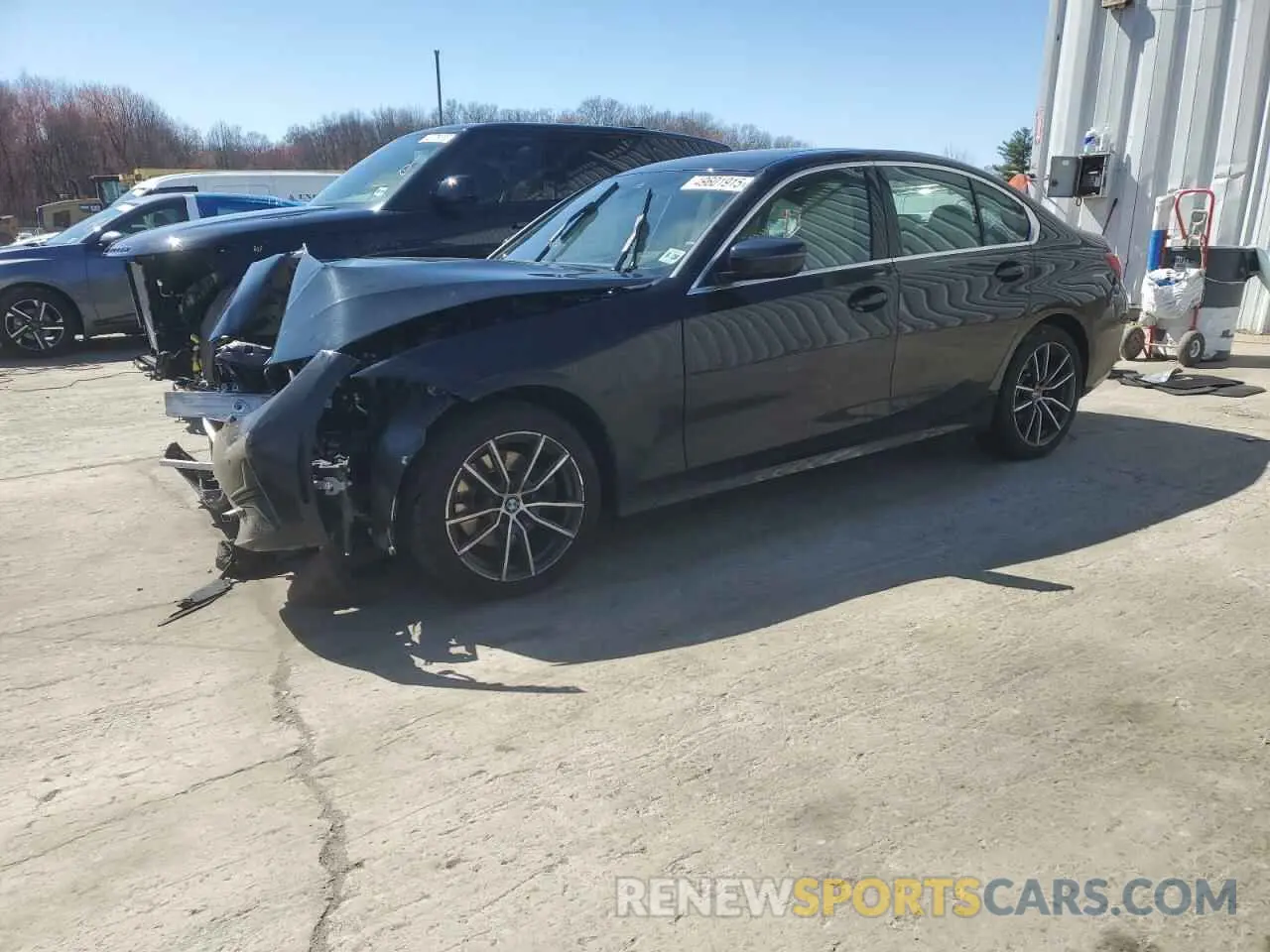1 Photograph of a damaged car 3MW5R7J08M8B84888 BMW 3 SERIES 2021