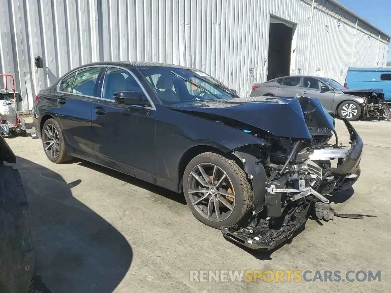 4 Photograph of a damaged car 3MW5R7J08M8B84888 BMW 3 SERIES 2021