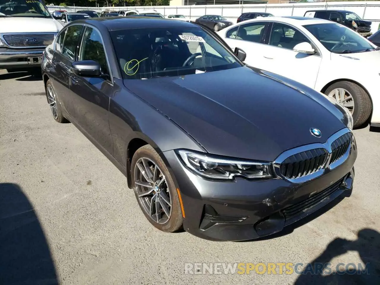 1 Photograph of a damaged car 3MW5R7J09M8B64519 BMW 3 SERIES 2021