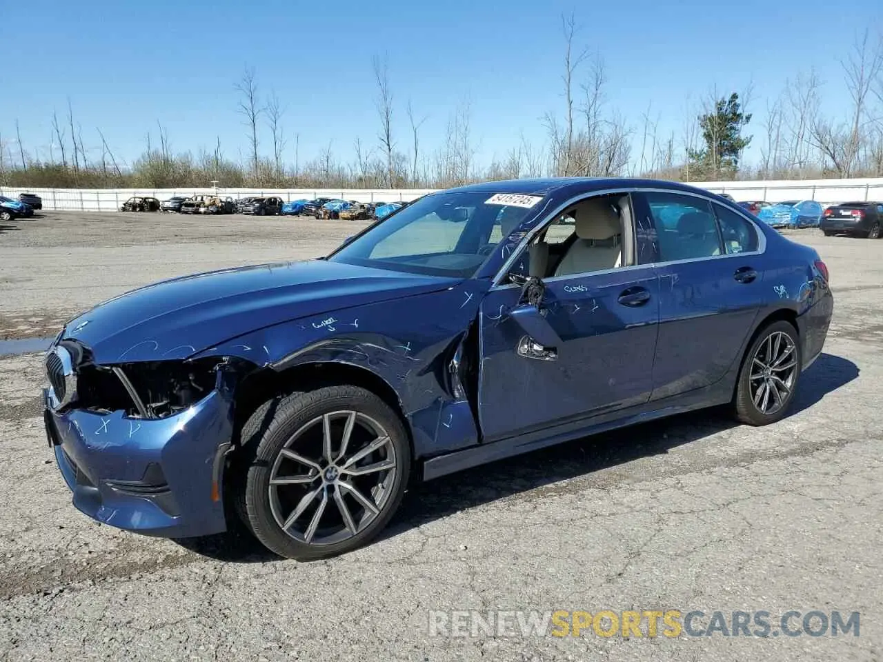 1 Photograph of a damaged car 3MW5R7J09M8B74015 BMW 3 SERIES 2021
