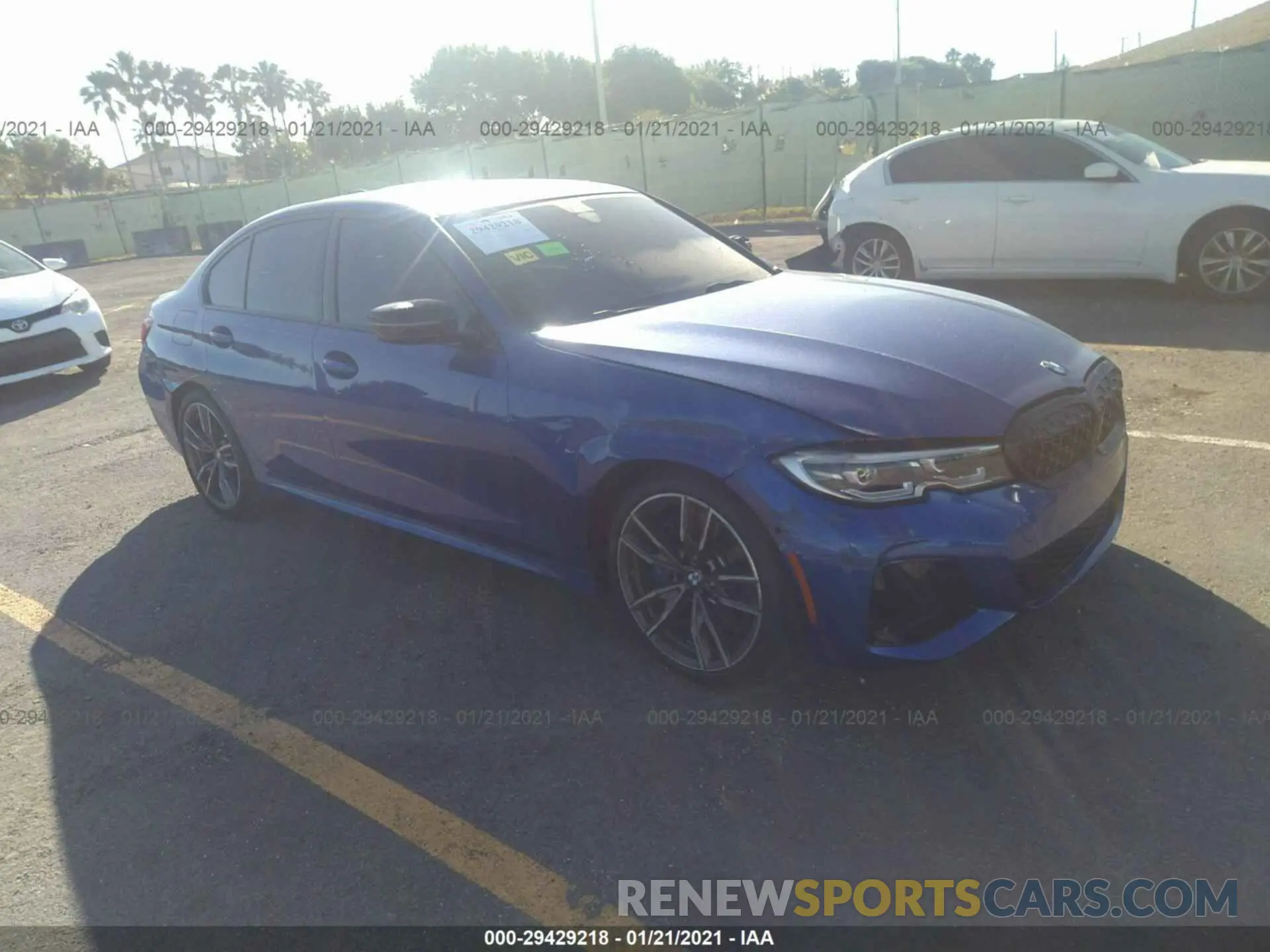 1 Photograph of a damaged car 3MW5U7J01M8B70118 BMW 3 SERIES 2021