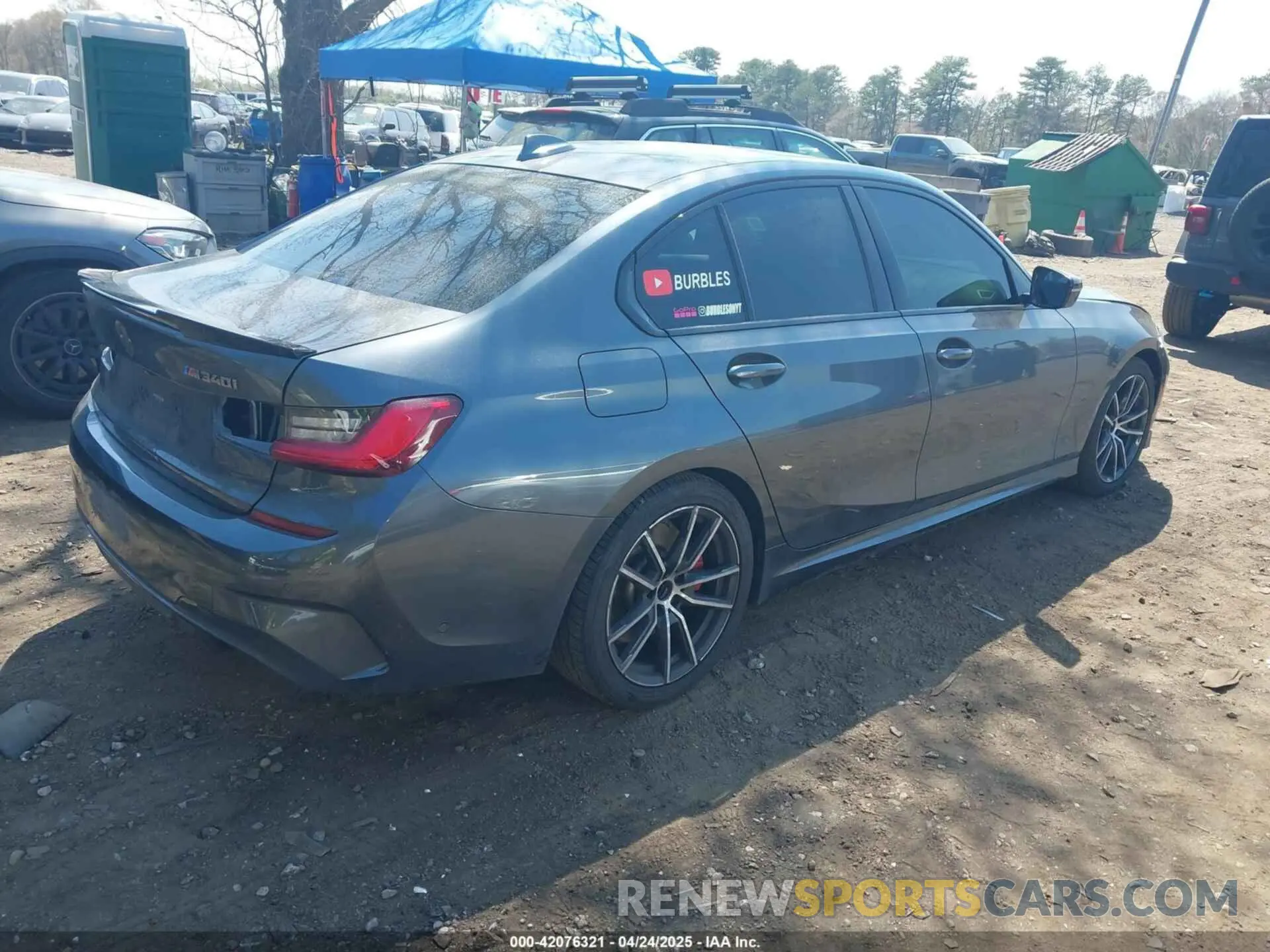 4 Фотография поврежденного автомобиля 3MW5U7J07M8B62511 BMW 3 SERIES 2021