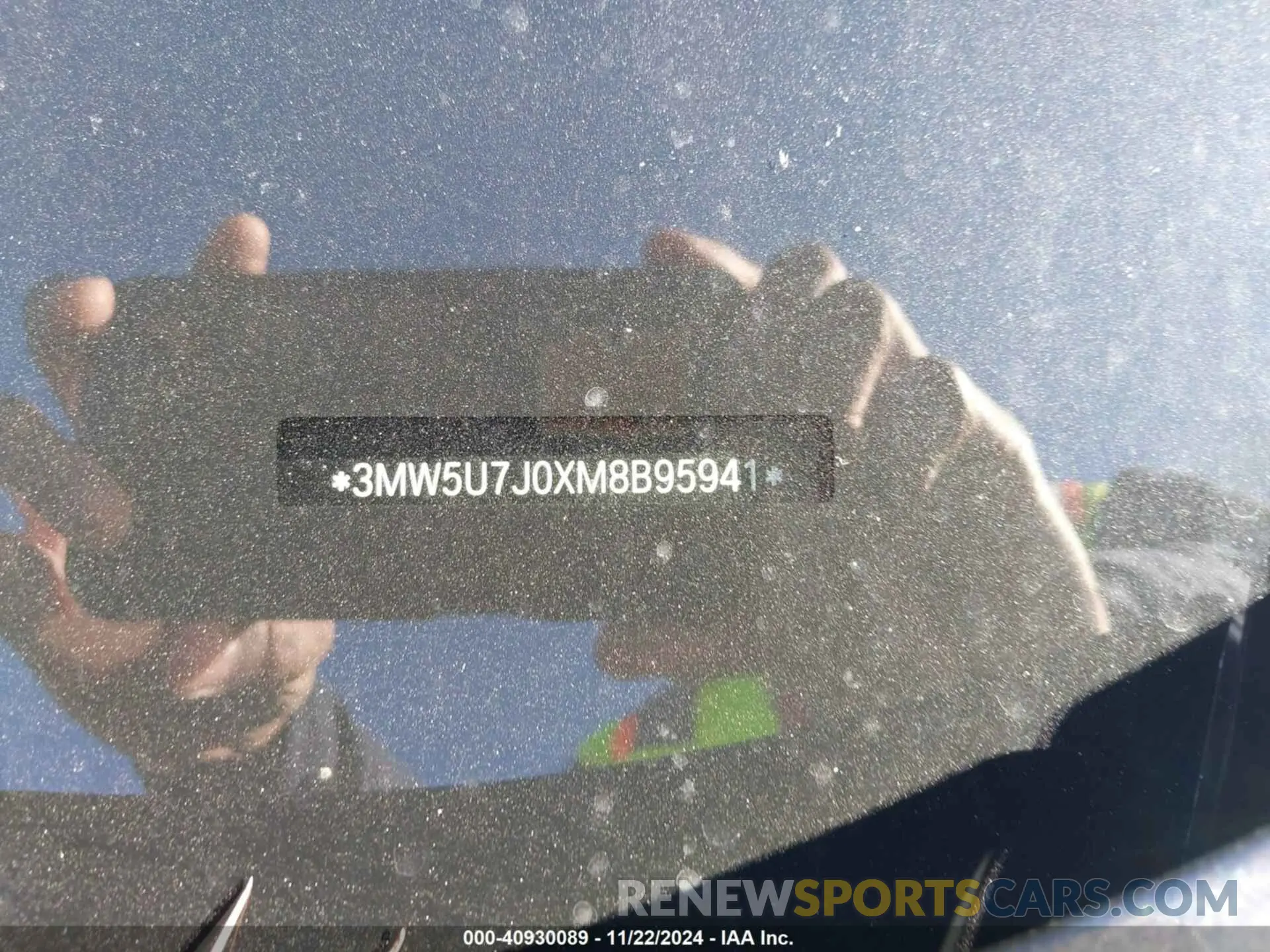9 Фотография поврежденного автомобиля 3MW5U7J0XM8B95941 BMW 3 SERIES 2021
