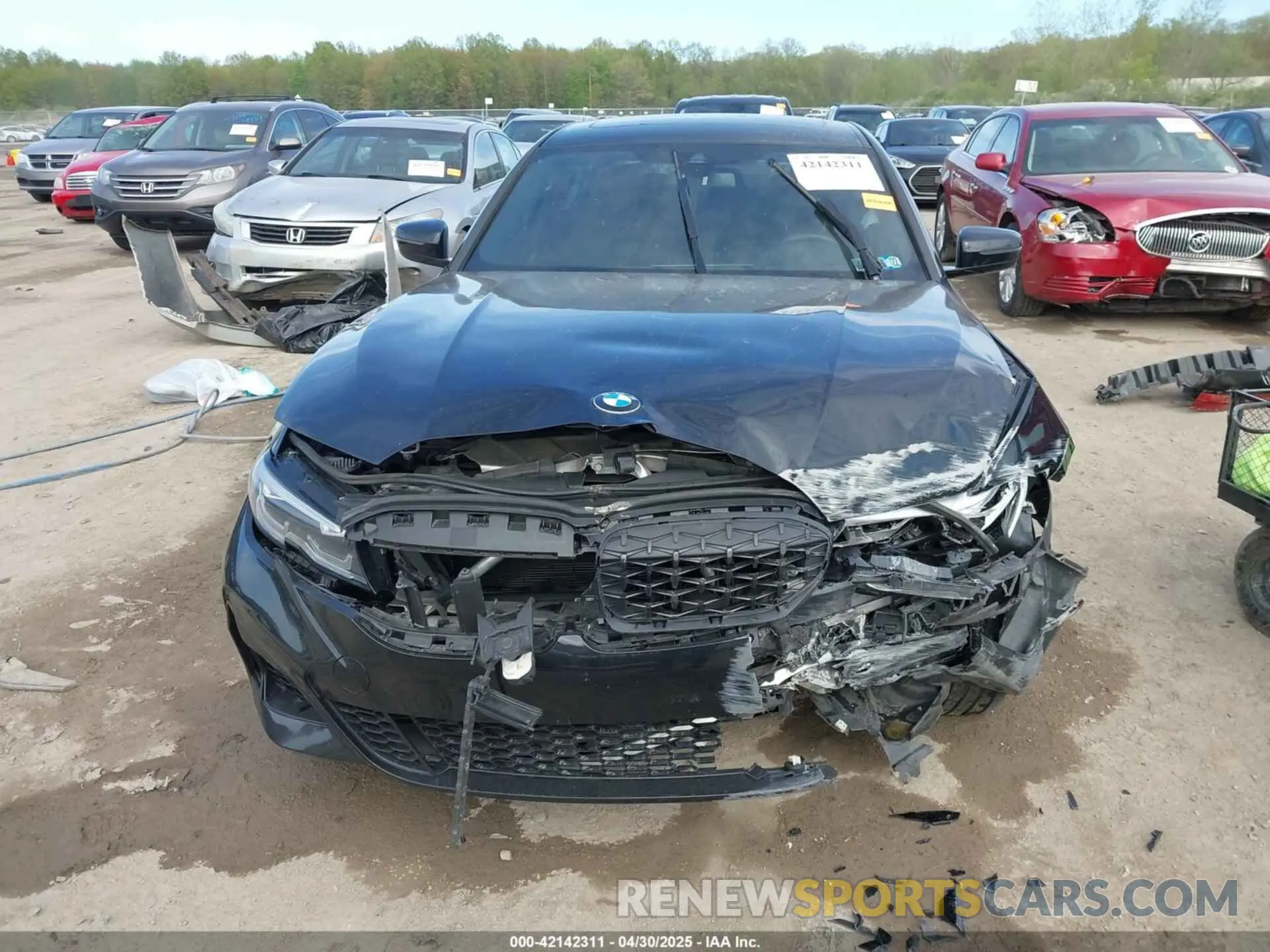 12 Фотография поврежденного автомобиля 3MW5U9J06M8C00189 BMW 3 SERIES 2021