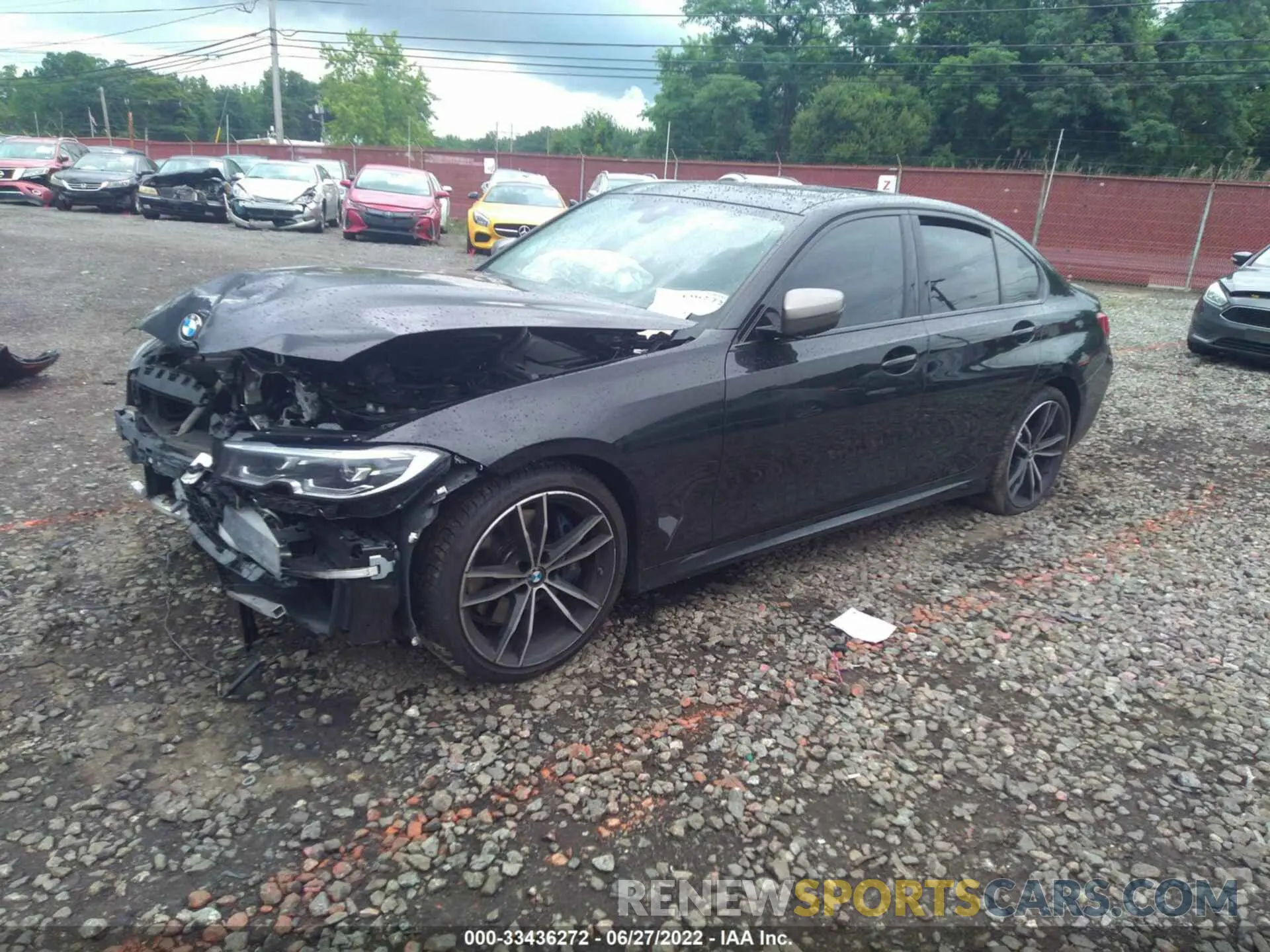 2 Photograph of a damaged car 3MW5U9J0XM8B77015 BMW 3 SERIES 2021