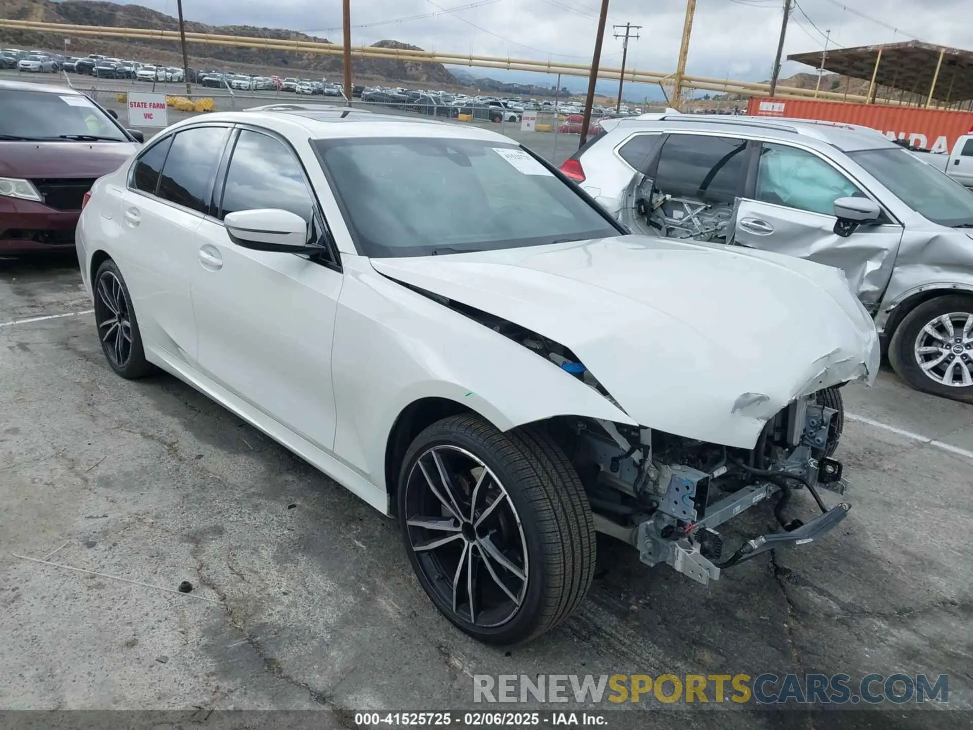 1 Фотография поврежденного автомобиля WBA5P9C00MFK93416 BMW 3 SERIES 2021