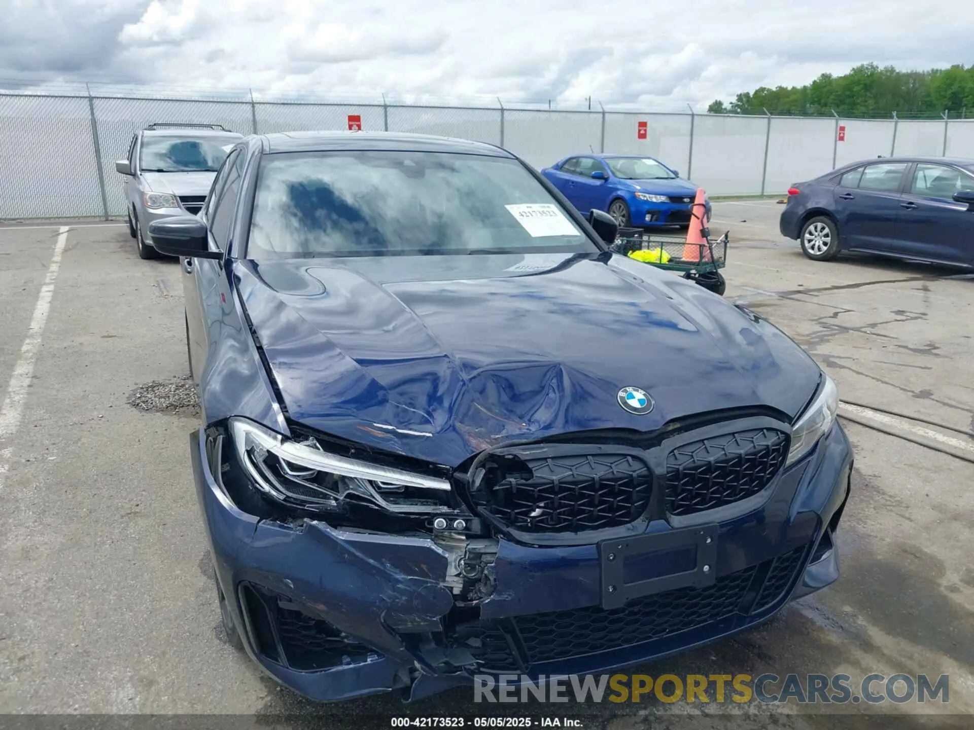 6 Photograph of a damaged car WBA5U9C00MFK97023 BMW 3 SERIES 2021