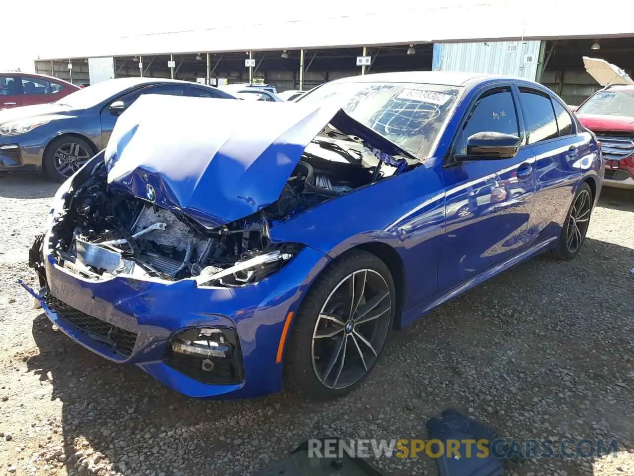 2 Photograph of a damaged car 3MW5R1J05N8C23970 BMW 3 SERIES 2022