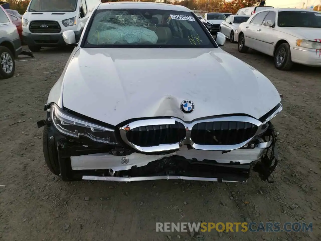 9 Фотография поврежденного автомобиля 3MW5R7J01N8C62672 BMW 3 SERIES 2022