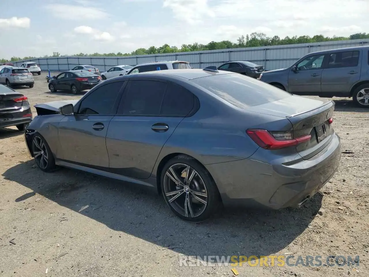 2 Фотография поврежденного автомобиля 3MW5R7J04N8C34395 BMW 3 SERIES 2022