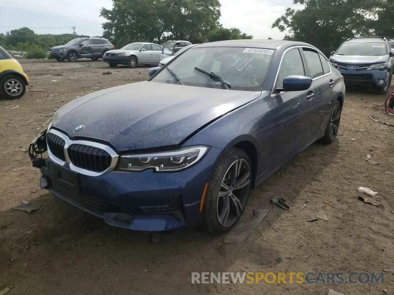 2 Фотография поврежденного автомобиля 3MW5R7J05N8C33935 BMW 3 SERIES 2022