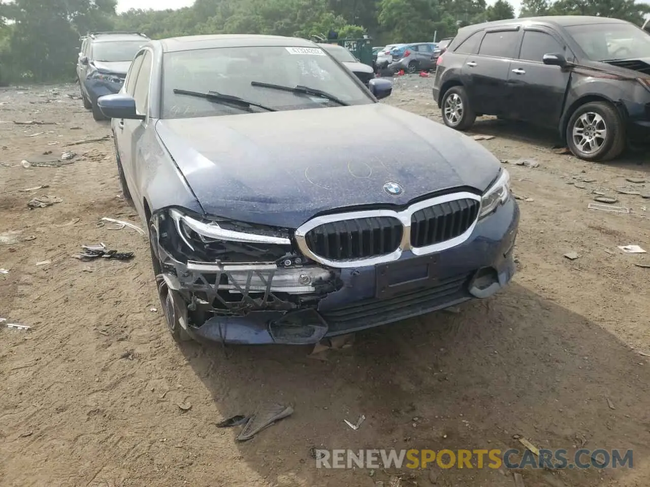 9 Фотография поврежденного автомобиля 3MW5R7J05N8C33935 BMW 3 SERIES 2022