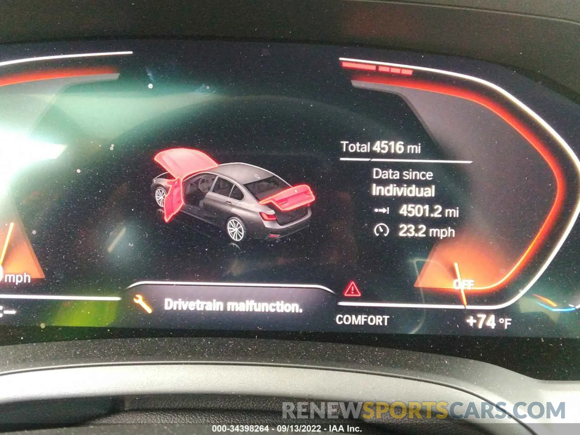 7 Фотография поврежденного автомобиля 3MW5R7J05N8C43400 BMW 3 SERIES 2022