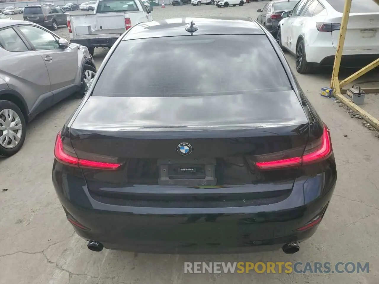6 Photograph of a damaged car 3MW5R7J08N8C24663 BMW 3 SERIES 2022