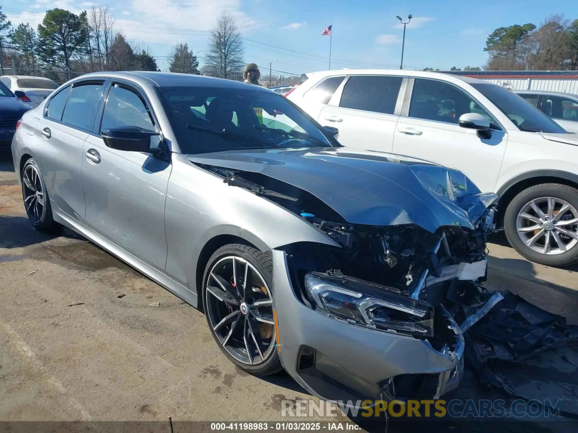 1 Photograph of a damaged car 3MW49FS02P8C79374 BMW 3 SERIES 2023