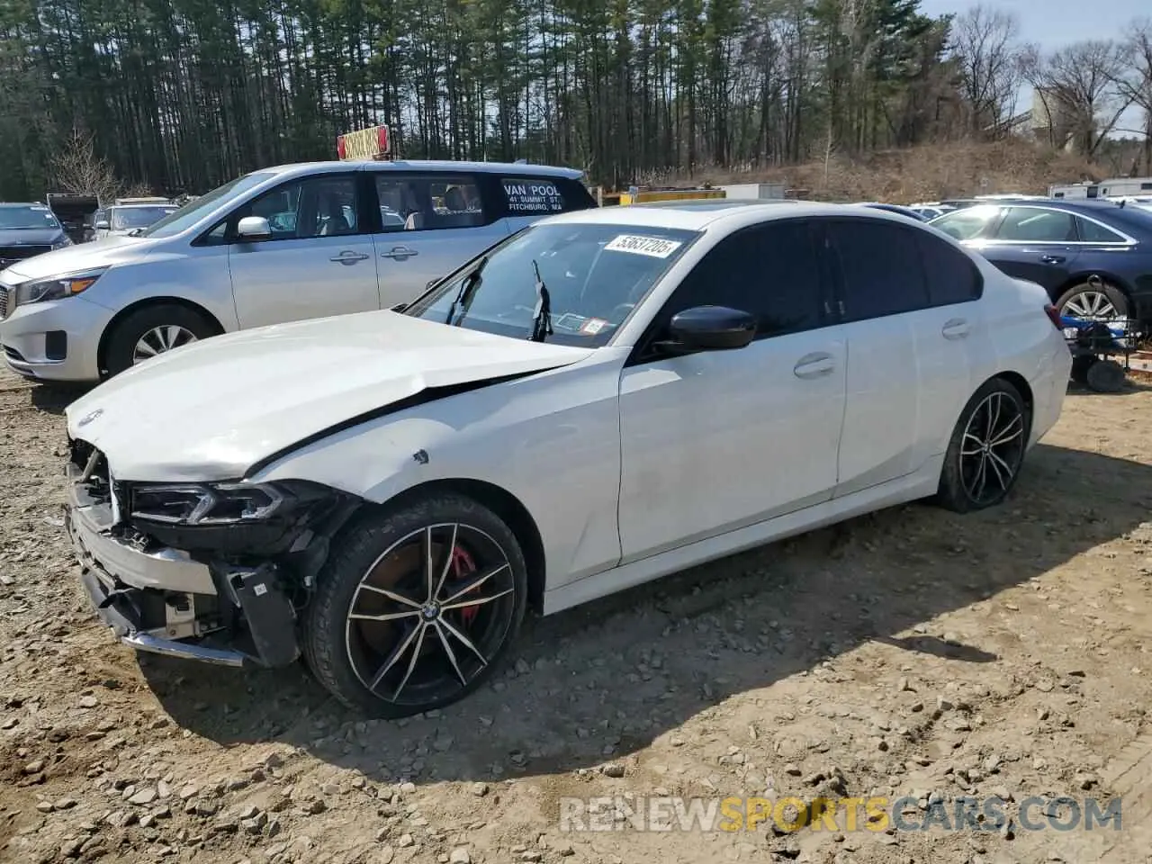 1 Фотография поврежденного автомобиля 3MW89FF06P8D74516 BMW 3 SERIES 2023