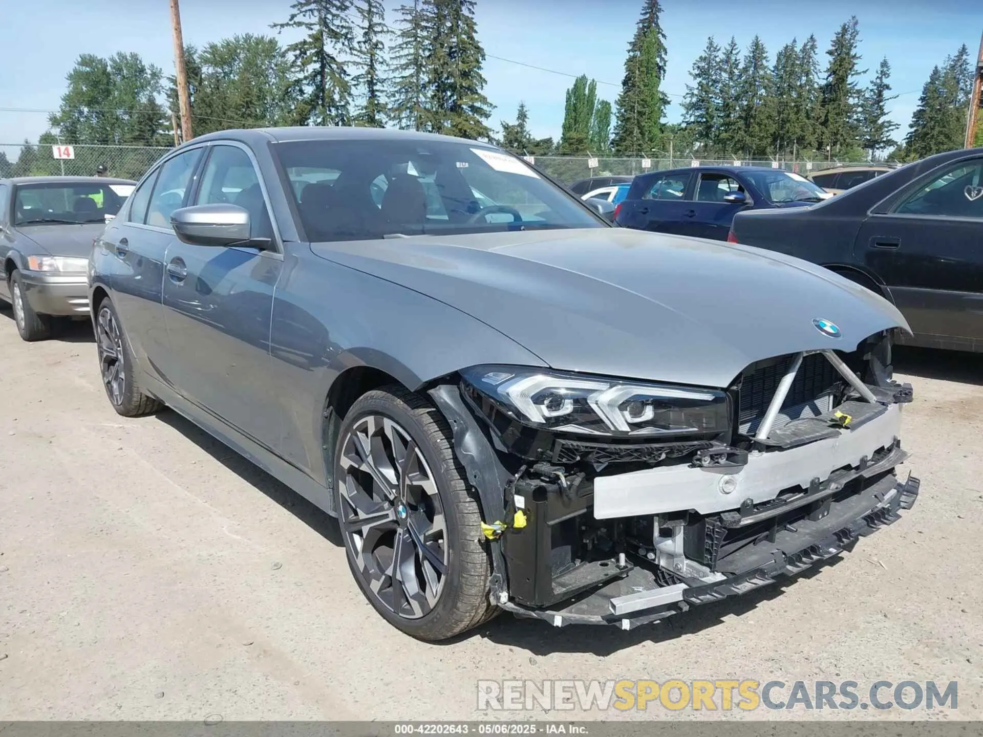 1 Photograph of a damaged car 3MW89CW04S8F14070 BMW 3 SERIES 2025