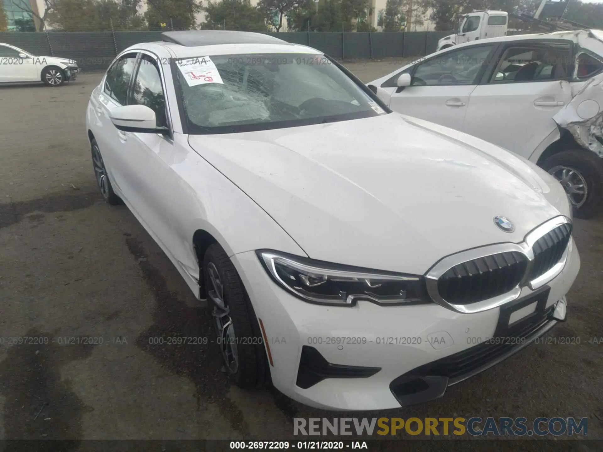 1 Photograph of a damaged car 3MW5R1J55K8A05518 BMW 330I 2019