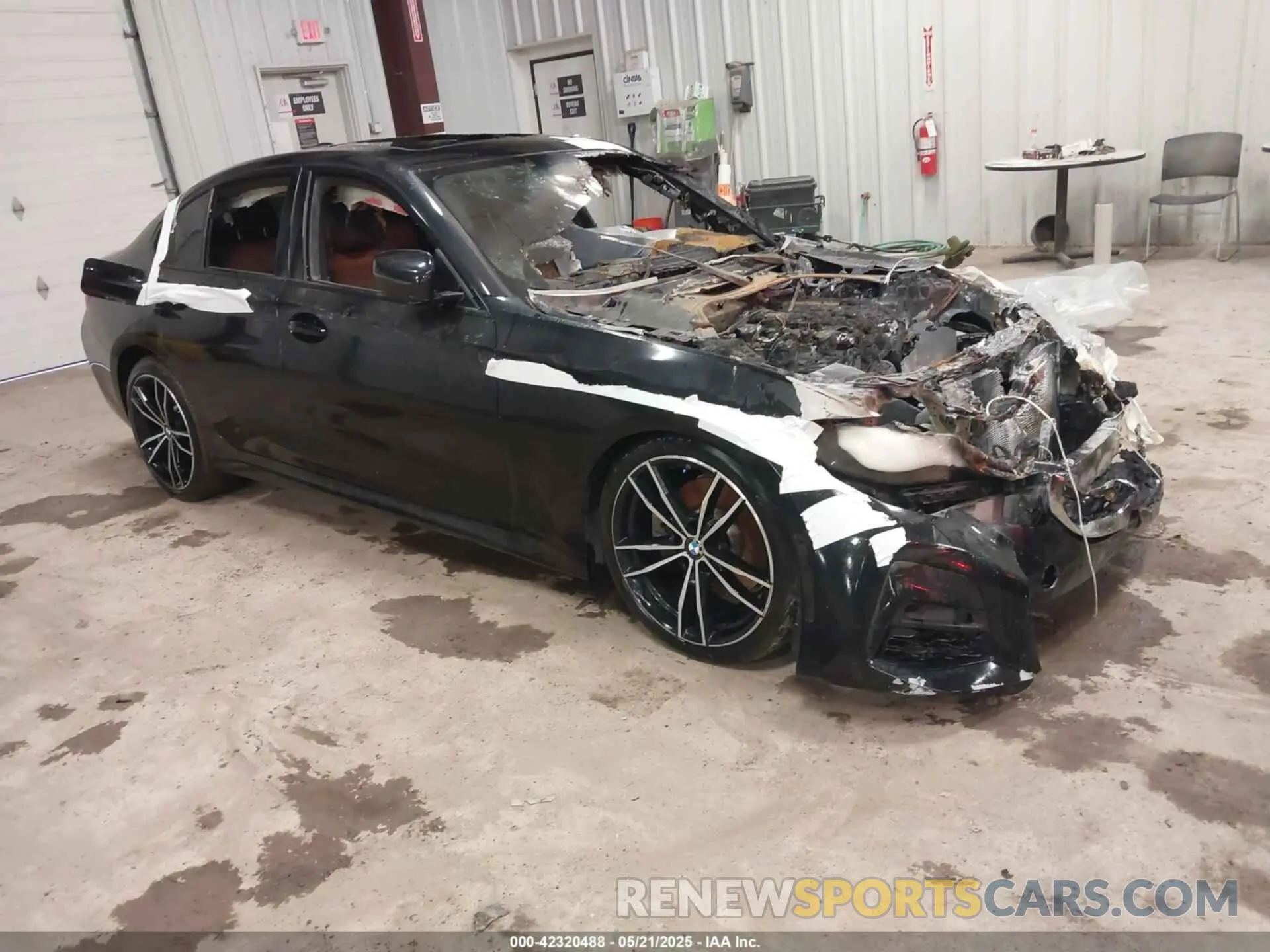 1 Photograph of a damaged car WBA5R1C57KAK11537 BMW 330I 2019