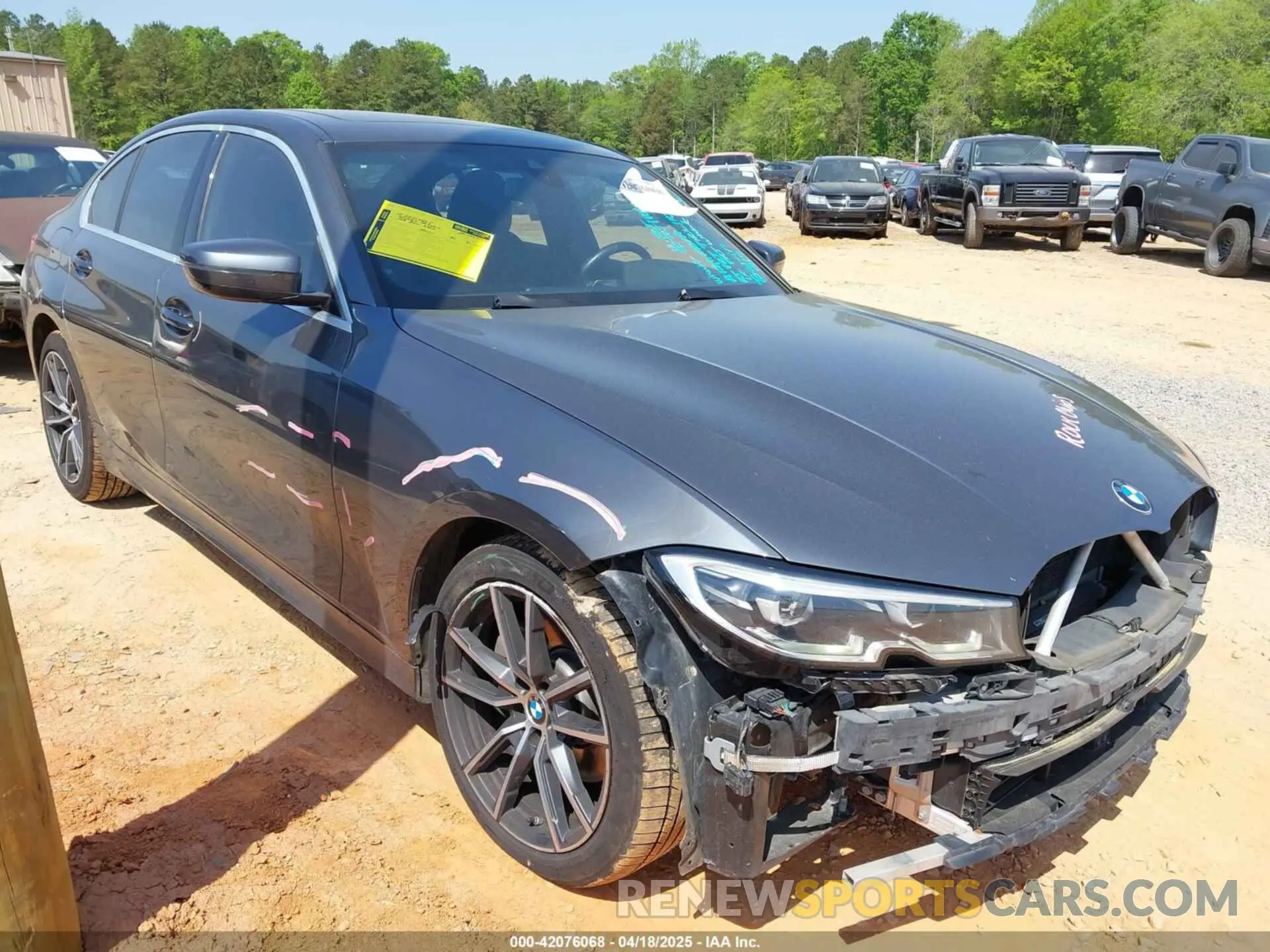 1 Photograph of a damaged car WBA5R1C5XKFH00567 BMW 330I 2019