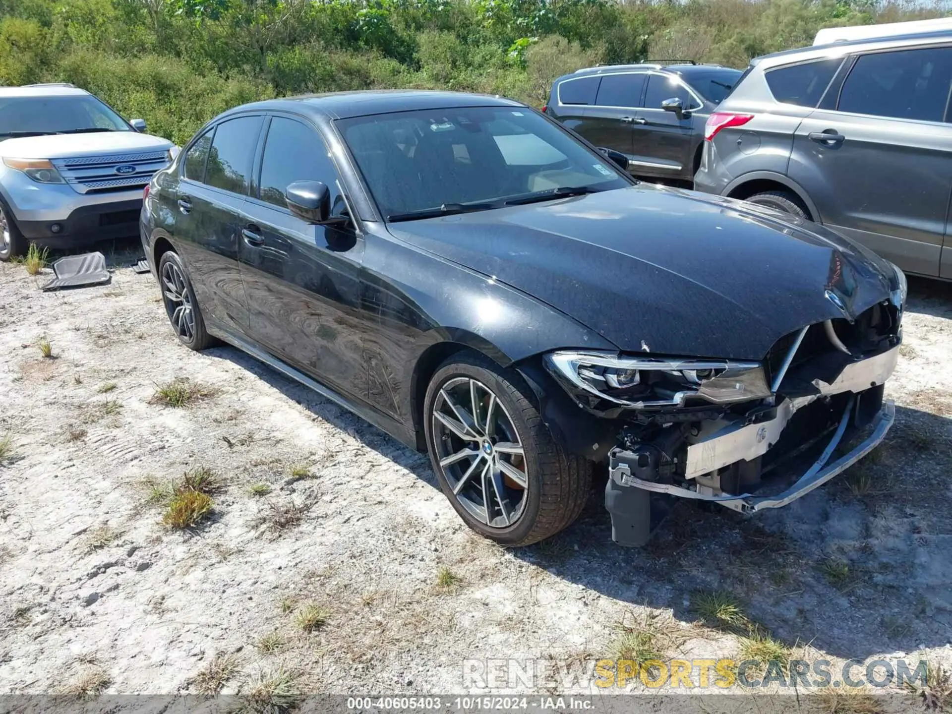 1 Photograph of a damaged car WBA5R7C51KFH25487 BMW 330I 2019