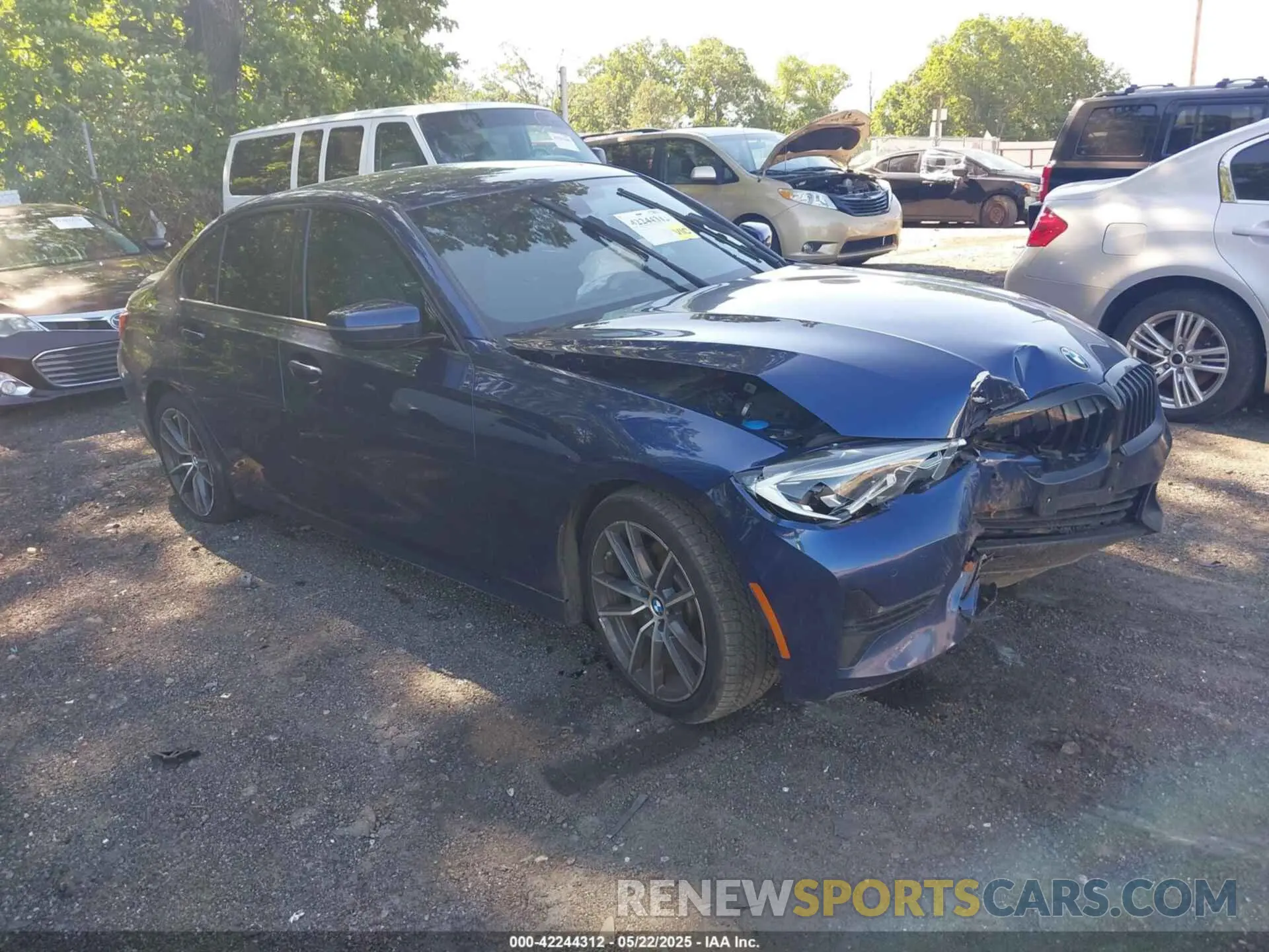1 Photograph of a damaged car WBA5R7C59KAJ83727 BMW 330I 2019