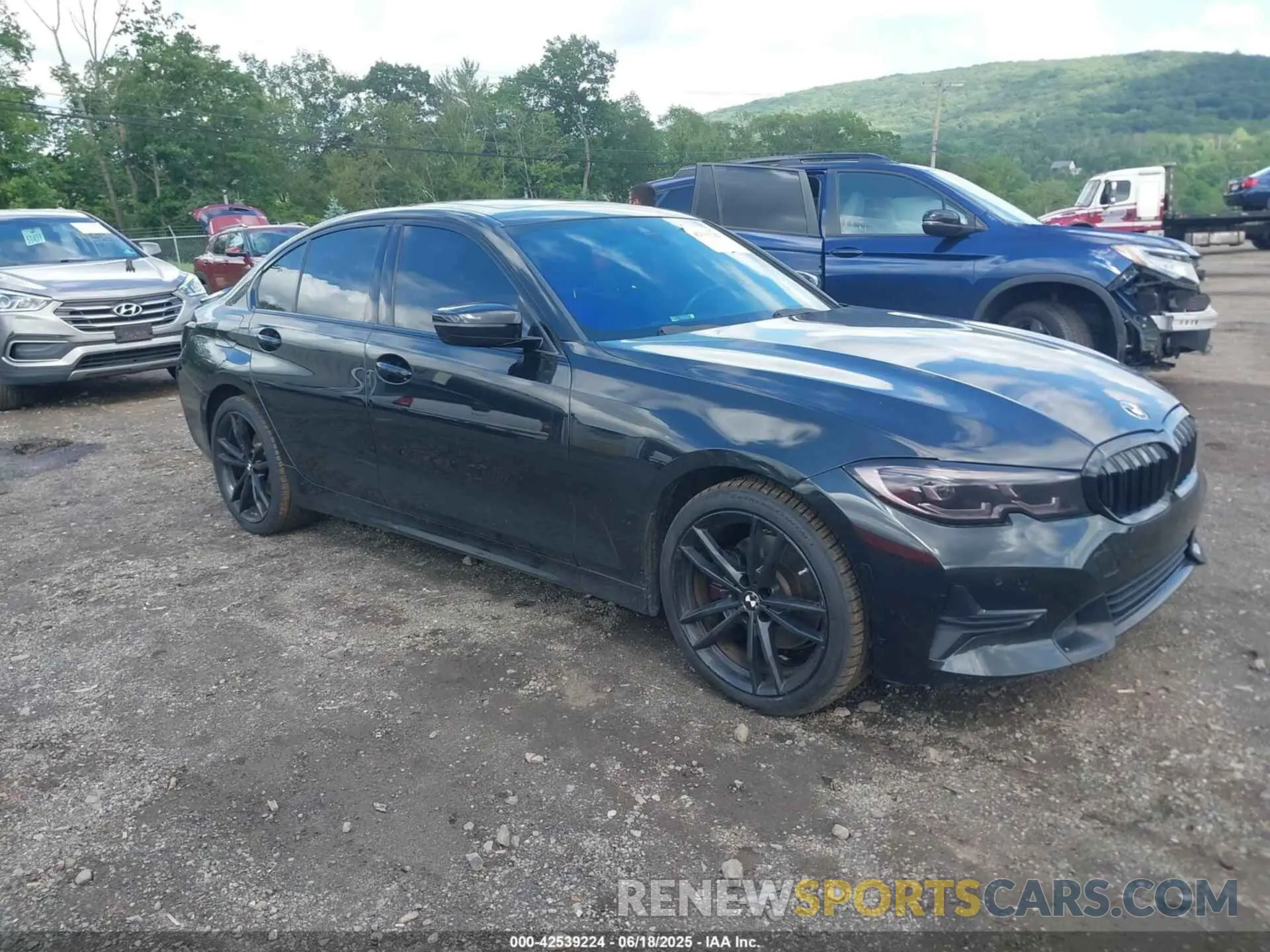 1 Photograph of a damaged car WBA5R7C59KFH27326 BMW 330I 2019