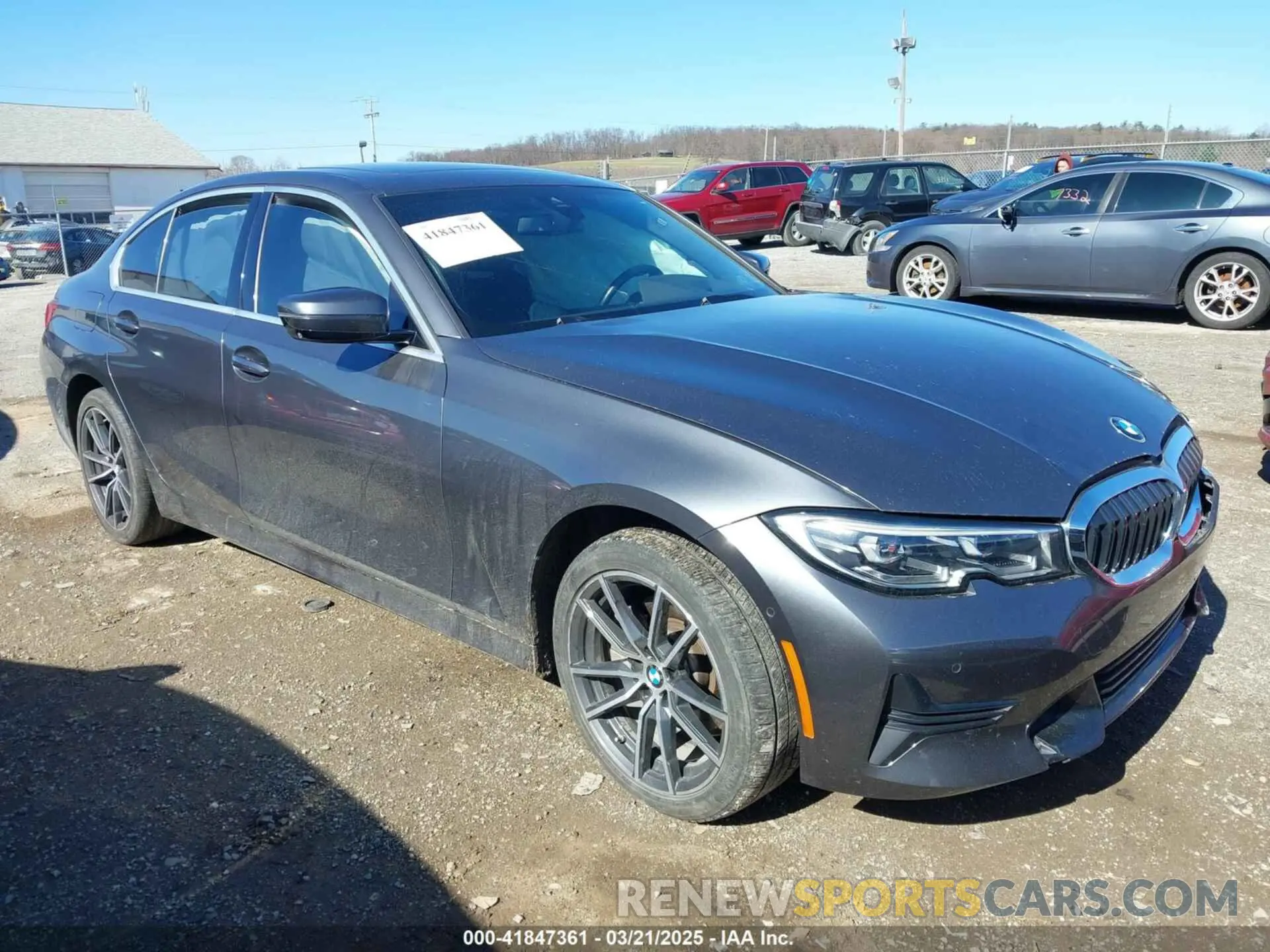 1 Photograph of a damaged car WBA5R7C5XKAE83067 BMW 330I 2019