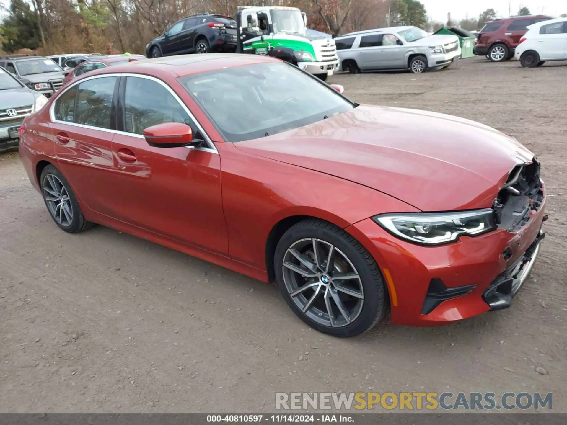 1 Photograph of a damaged car WBA5R7C5XKAJ82618 BMW 330I 2019
