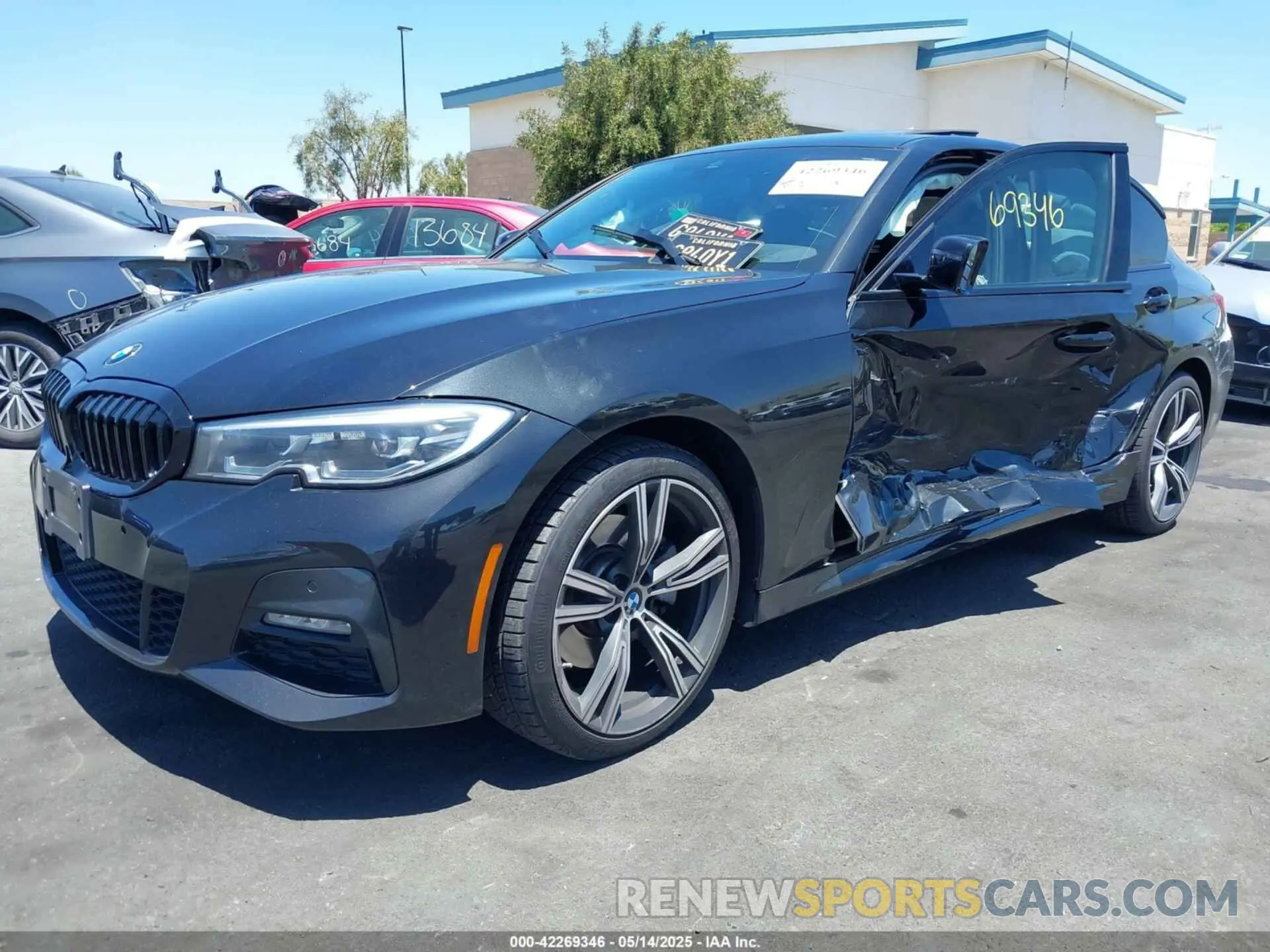 2 Photograph of a damaged car 3MW5R1J00L8B27239 BMW 330I 2020