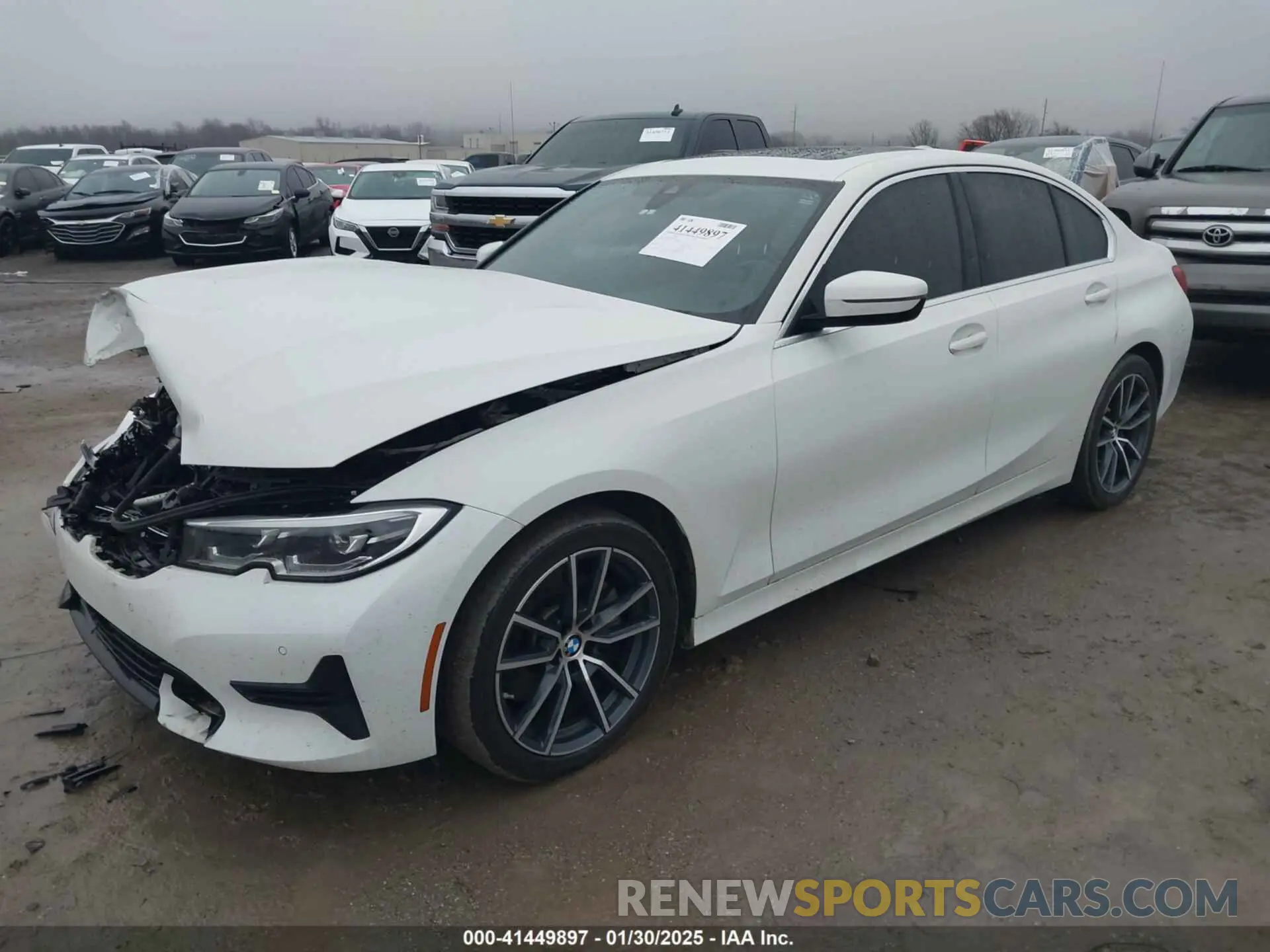 2 Photograph of a damaged car 3MW5R1J01L8B19134 BMW 330I 2020