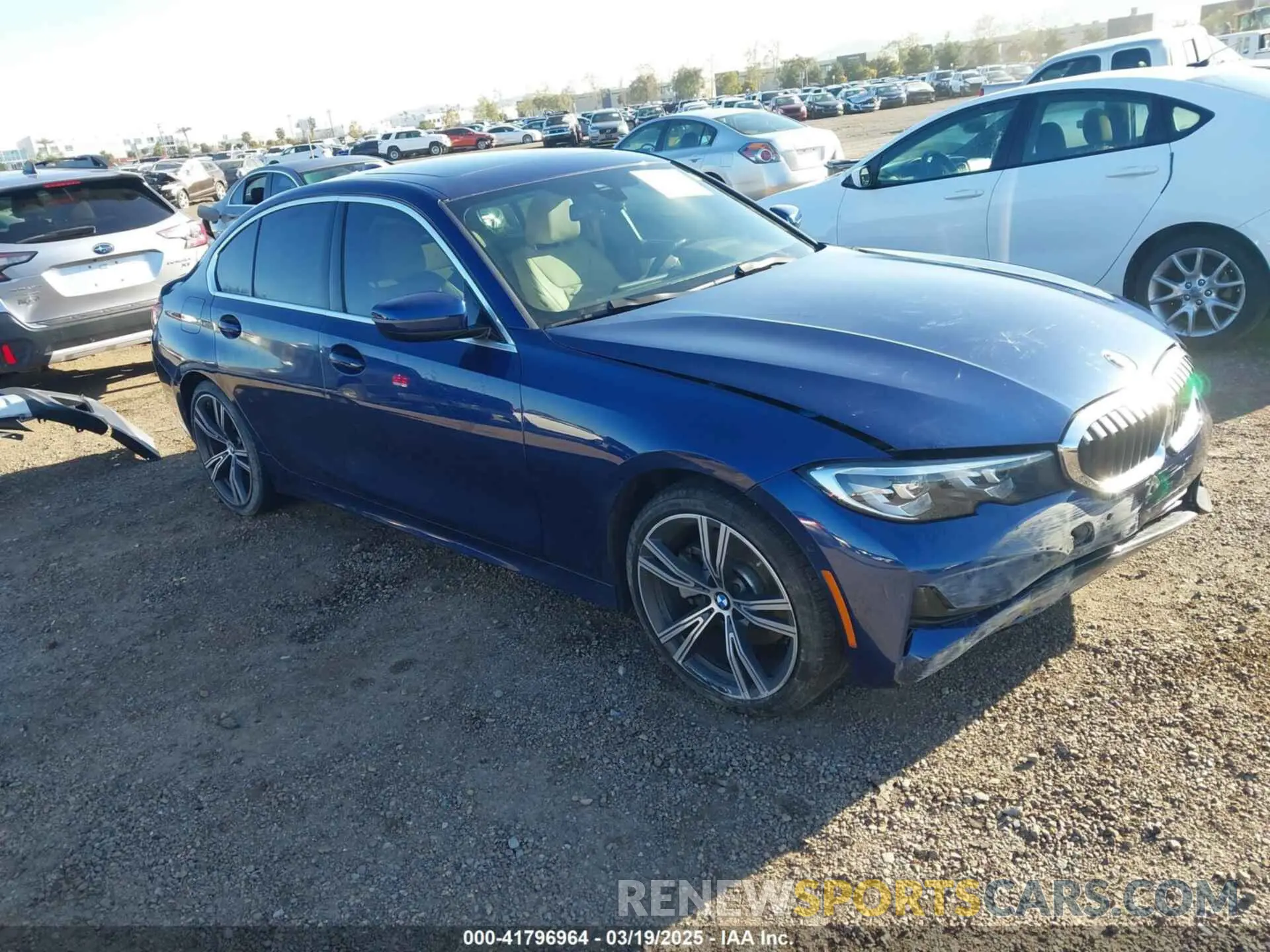 1 Photograph of a damaged car 3MW5R1J02L8B36329 BMW 330I 2020