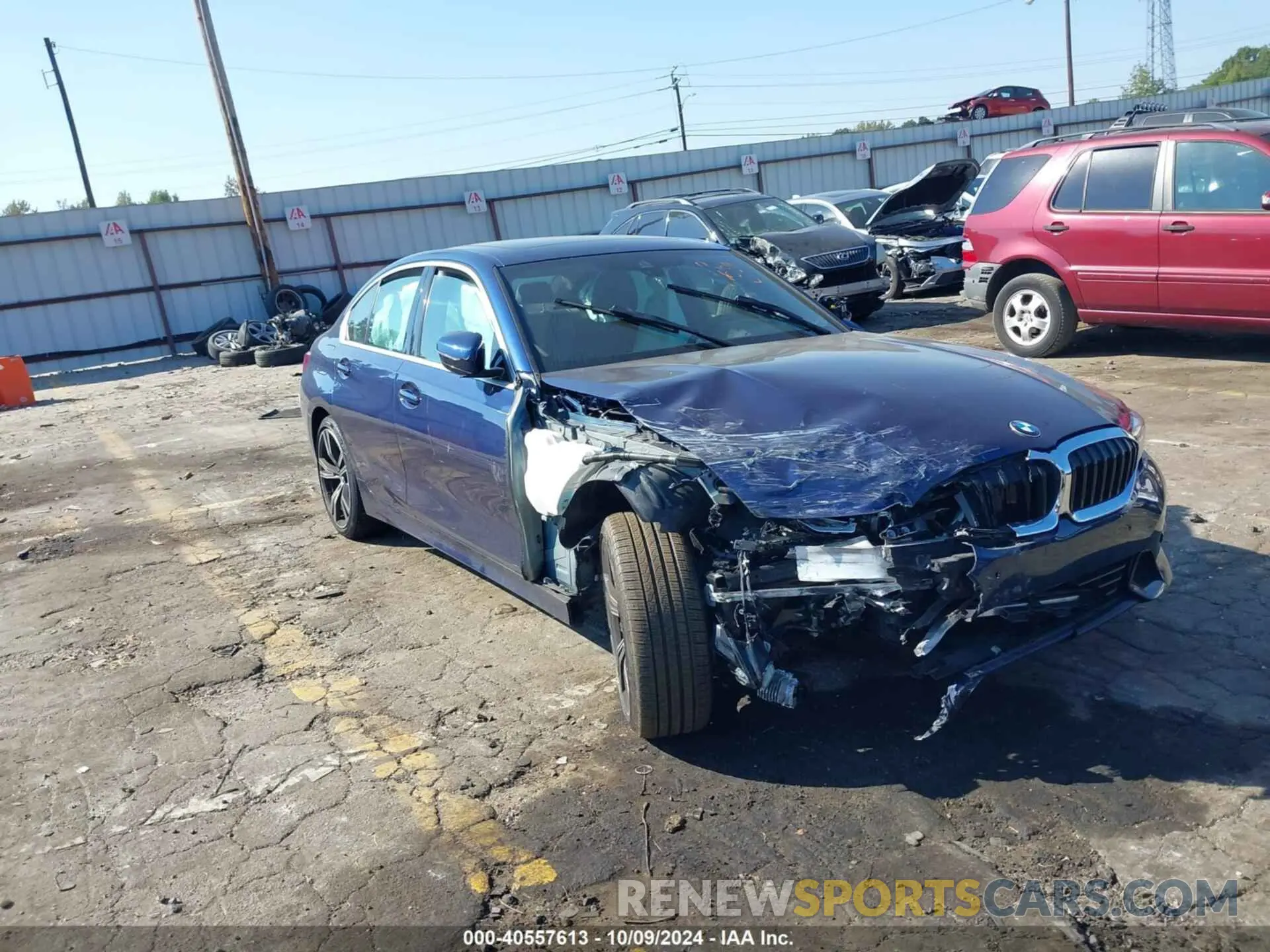 1 Photograph of a damaged car 3MW5R1J04L8B42875 BMW 330I 2020