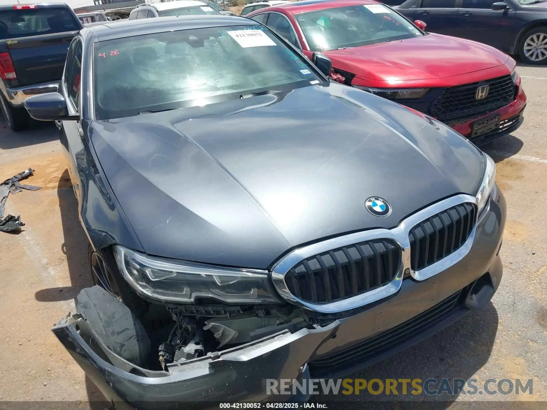1 Photograph of a damaged car 3MW5R1J07L8B25648 BMW 330I 2020