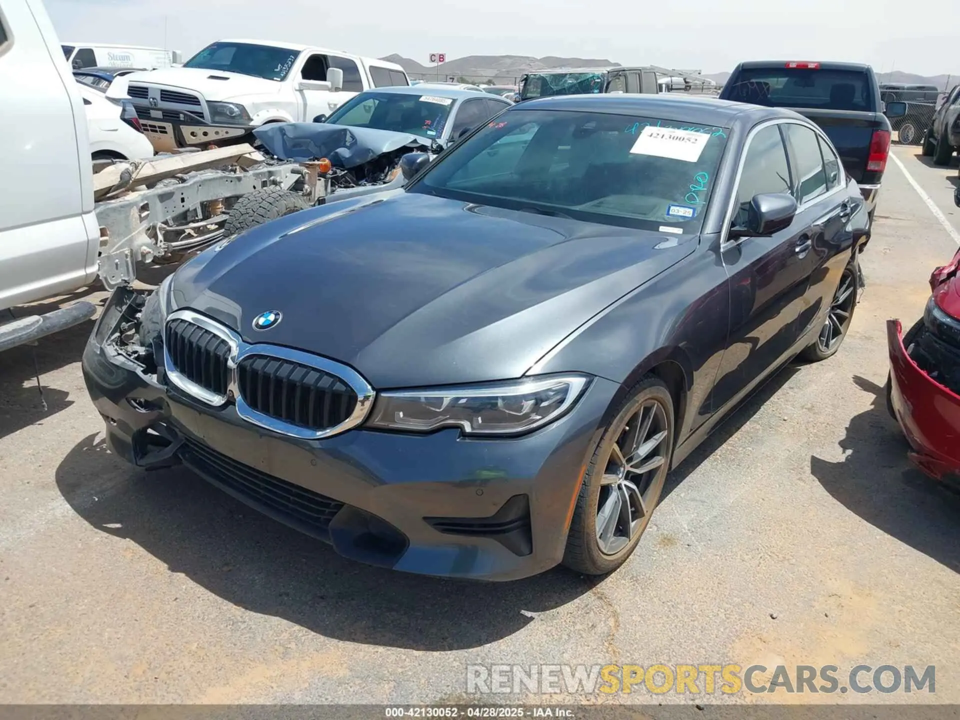2 Photograph of a damaged car 3MW5R1J07L8B25648 BMW 330I 2020